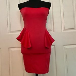 Fuchsia Strapless Dress